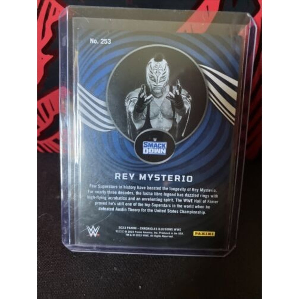 2023 Wwe Panini Chronicles Illusions Rey Mysterio Pink /199 - Pack Fresh New
