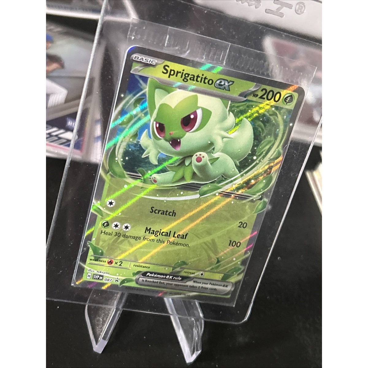 Sprigatito EX SVP 087 Pokemon Black Star Promo Card - SEALED Code Card