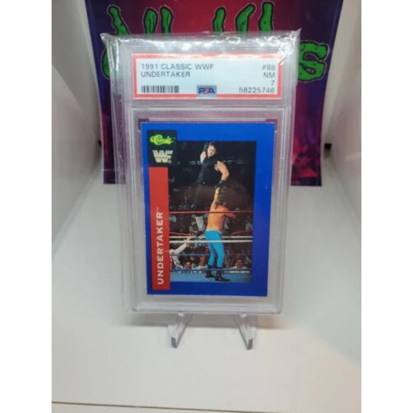 1991 Classic WWF Undertaker #88 PSA 7 NM NEAR MINT Rookie RC HOF WWE Legend!