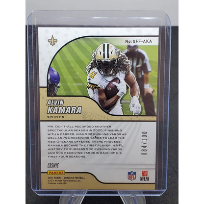 2021 Panini Donruss - Liftoff! Alvin Kamara #OFF-AKA Cosmic /100
