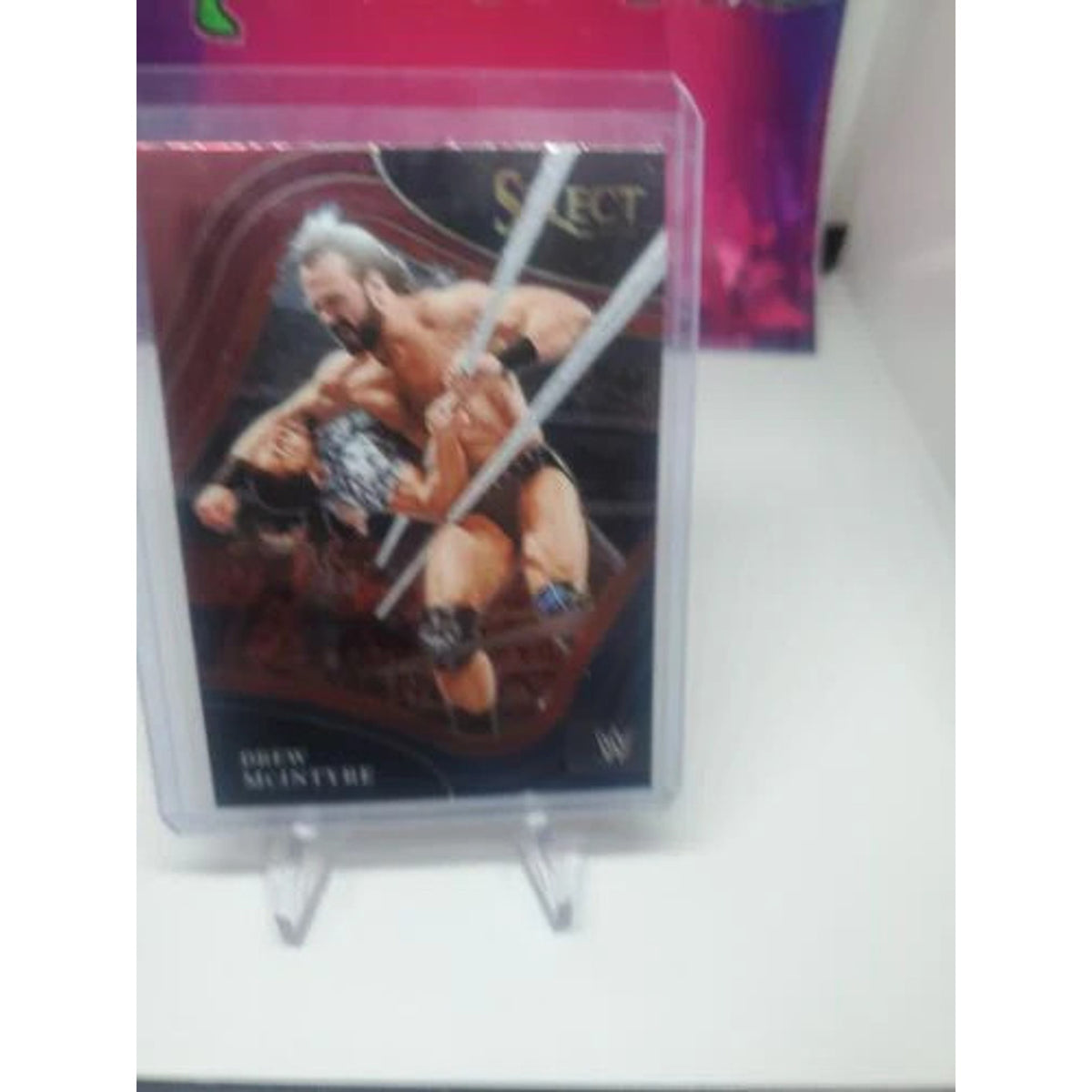 DREW MCINTYRE: 2022 Panini Select WWE🔥RED BLUE RINGSIDE🚨SP #276 SmackDown