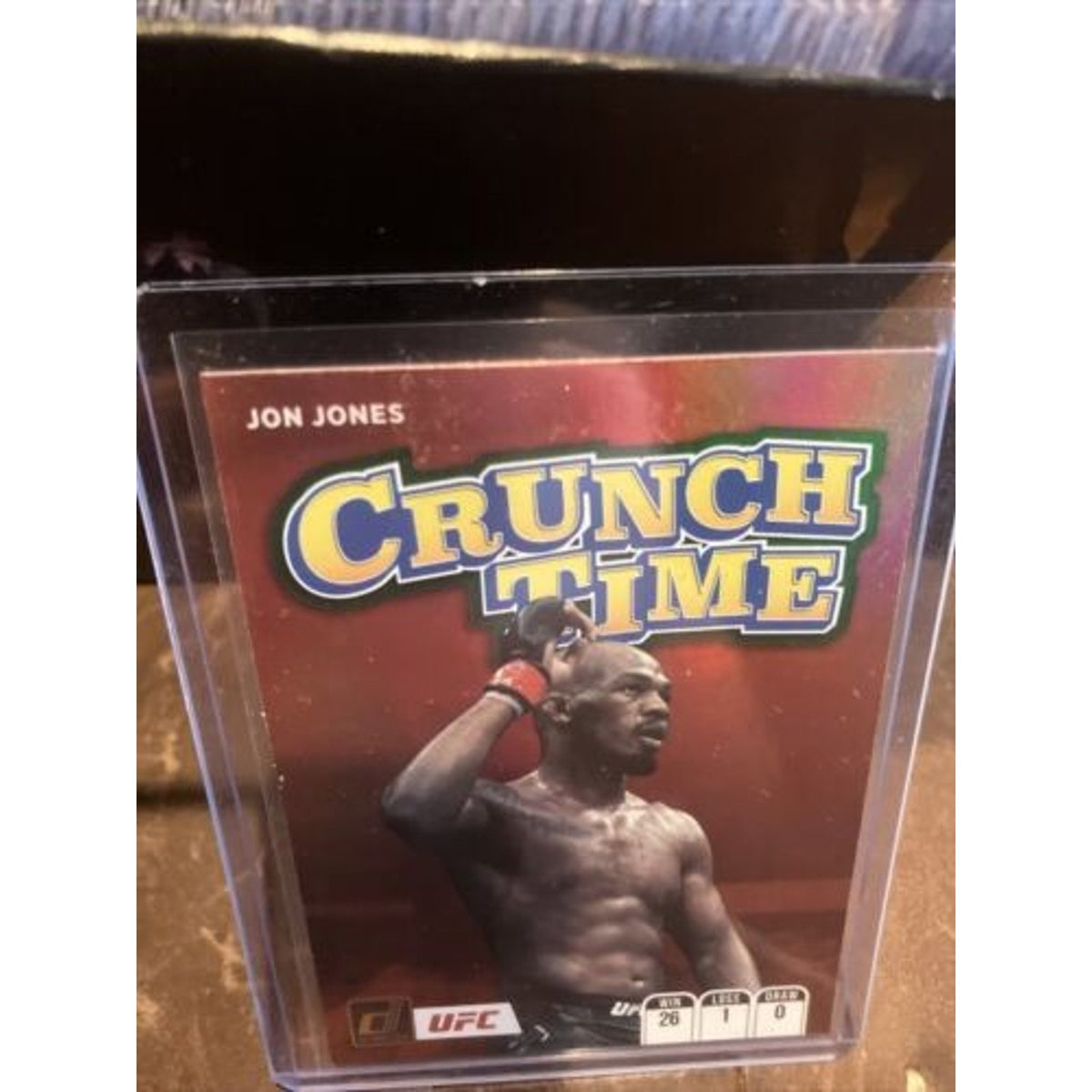2022 Jon Jones Donruss UFC Crunch Time Green Flood Silver Holo SP #19 - Pack New