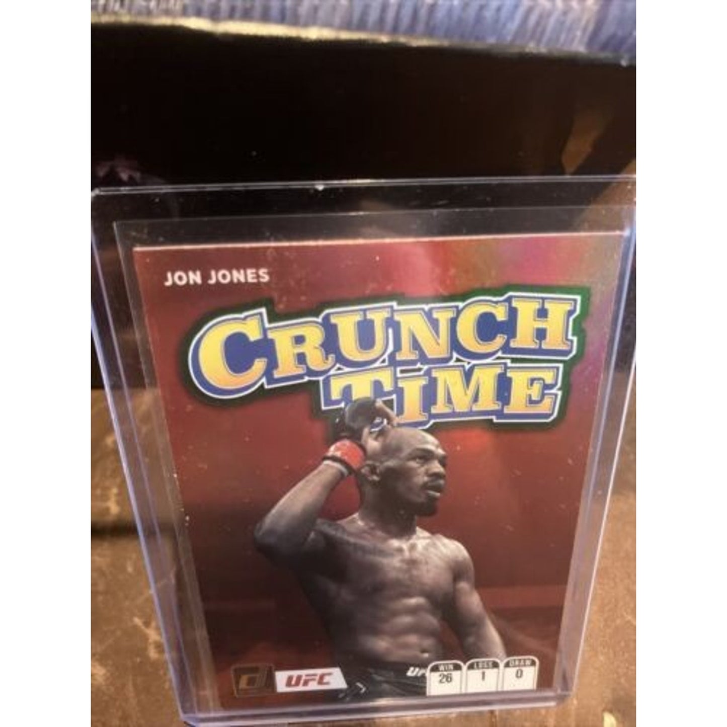 2022 Jon Jones Donruss UFC Crunch Time Green Flood Silver Holo SP #19 - Pack New