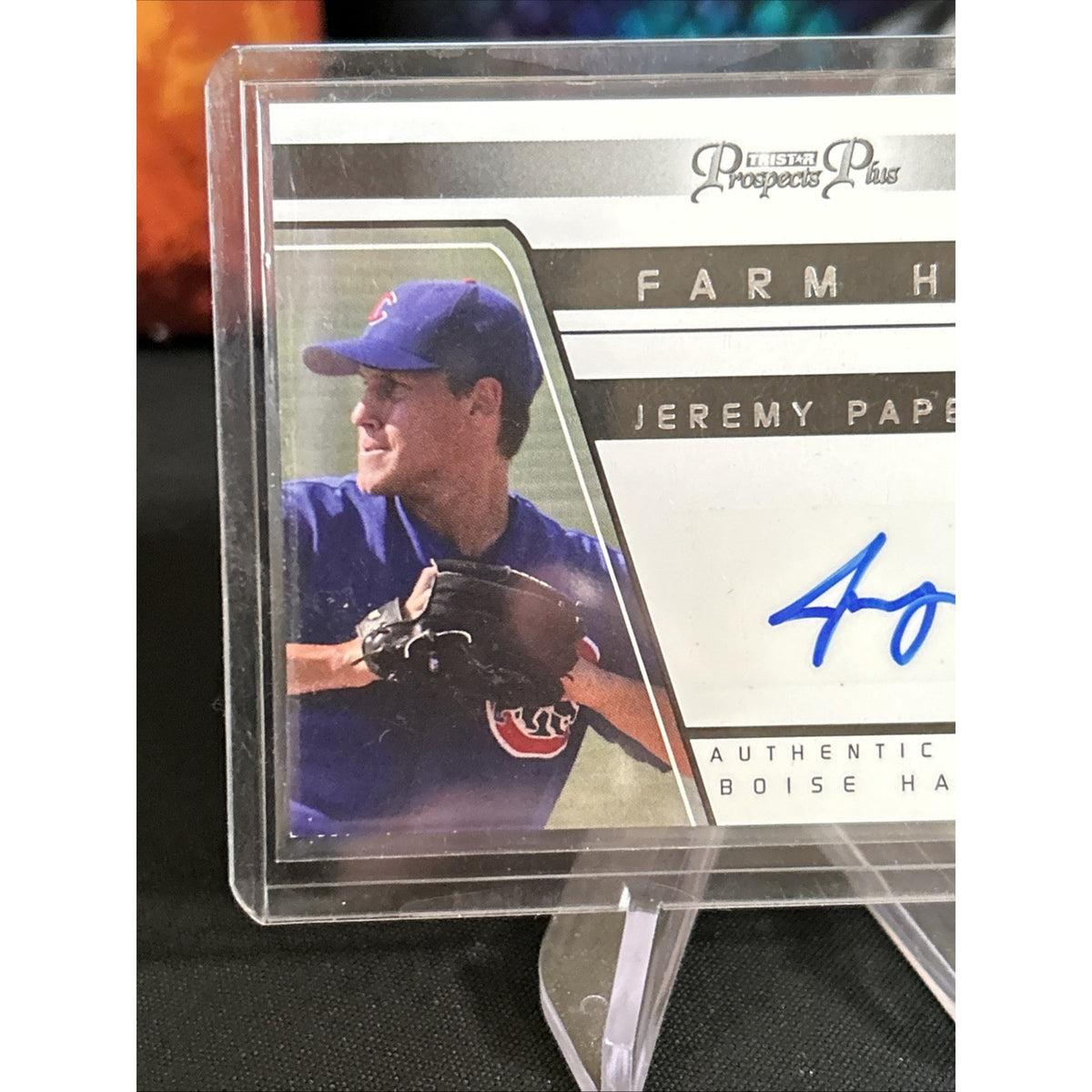 A130,580 - 2006 TRISTAR Prospects Plus Farm Hands Autograph #35 Jeremy Papelbon