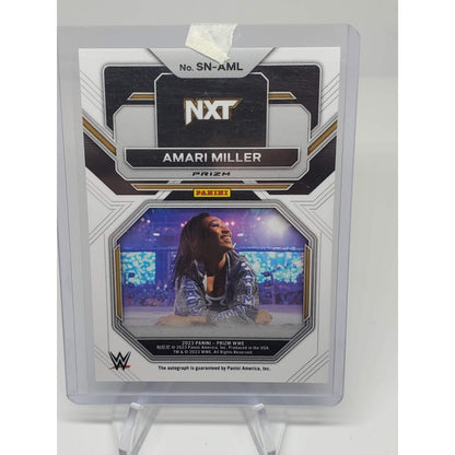 Amari Miller 2023 Panini Prizm WWE Green Sensational Signatures Autograph Card