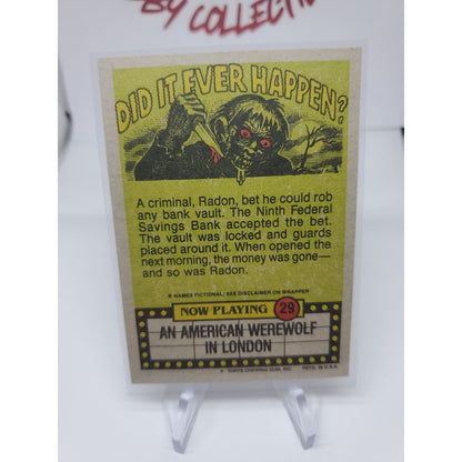 1988 Topps Fright Flicks #29 Now You Put on the Bunny Outfit! -
