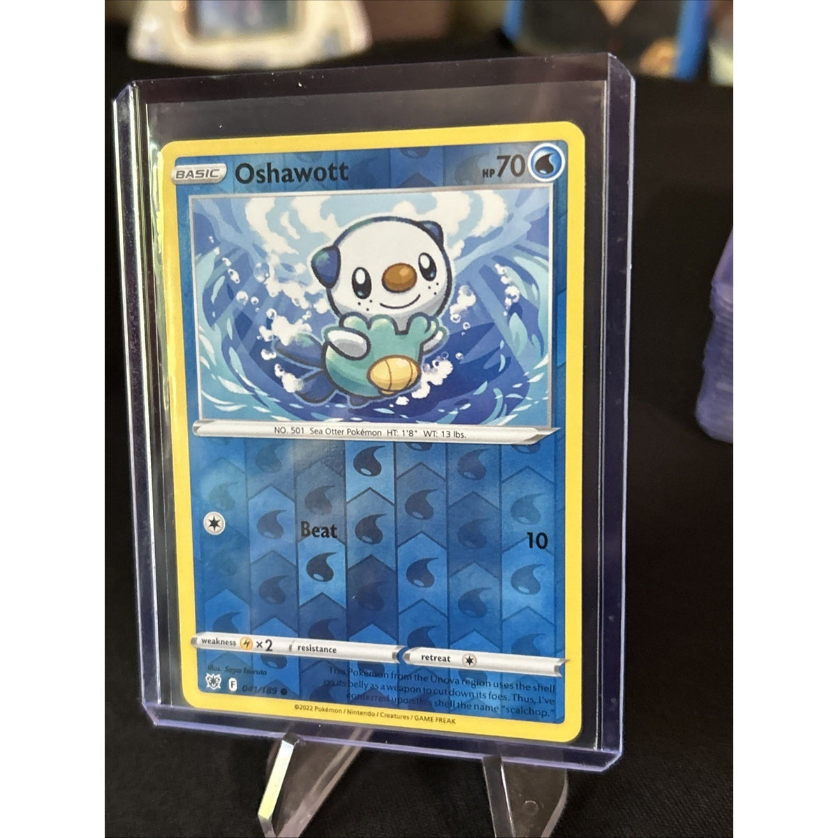 Pokemon TCG Astral Radiance Reverse Holo Oshawott 41/189 - Pack Fresh New
