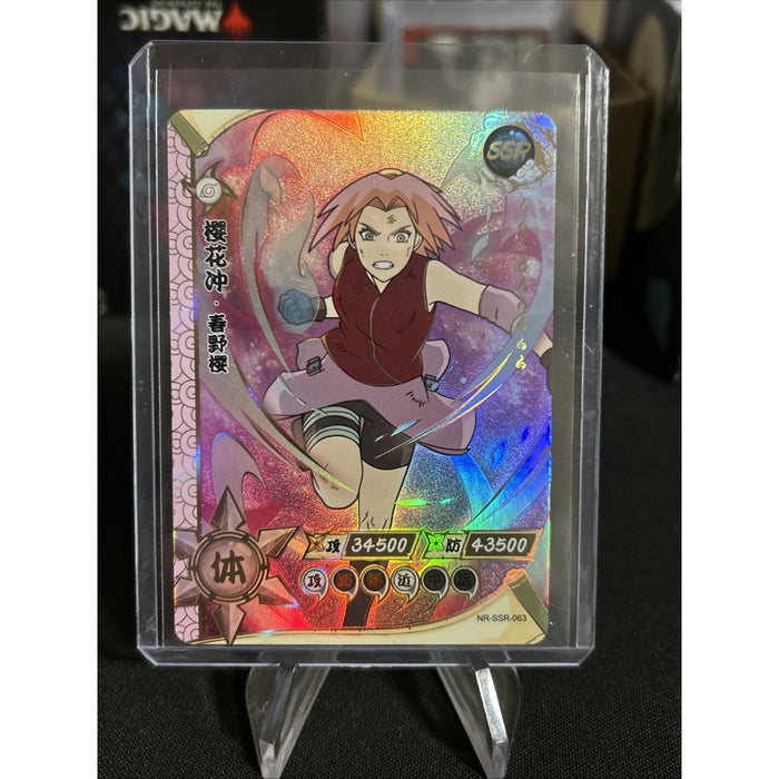 Naruto Kayou CCG Sakura Haruno SSR 63 TCG NR-SSR-063 NM Fresh Pull / New