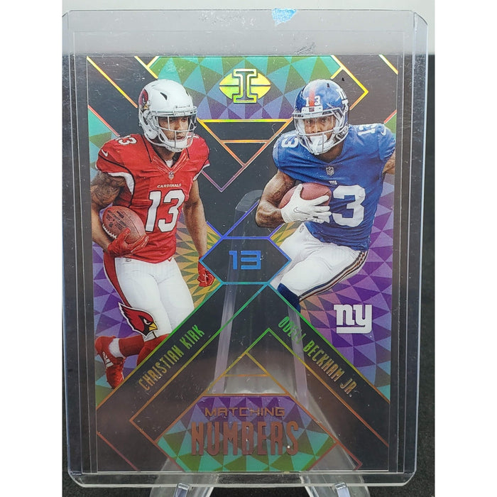 2018 Panini Illusions - Matching Numbers Odell Beckham Jr., Christian Kirk #5...