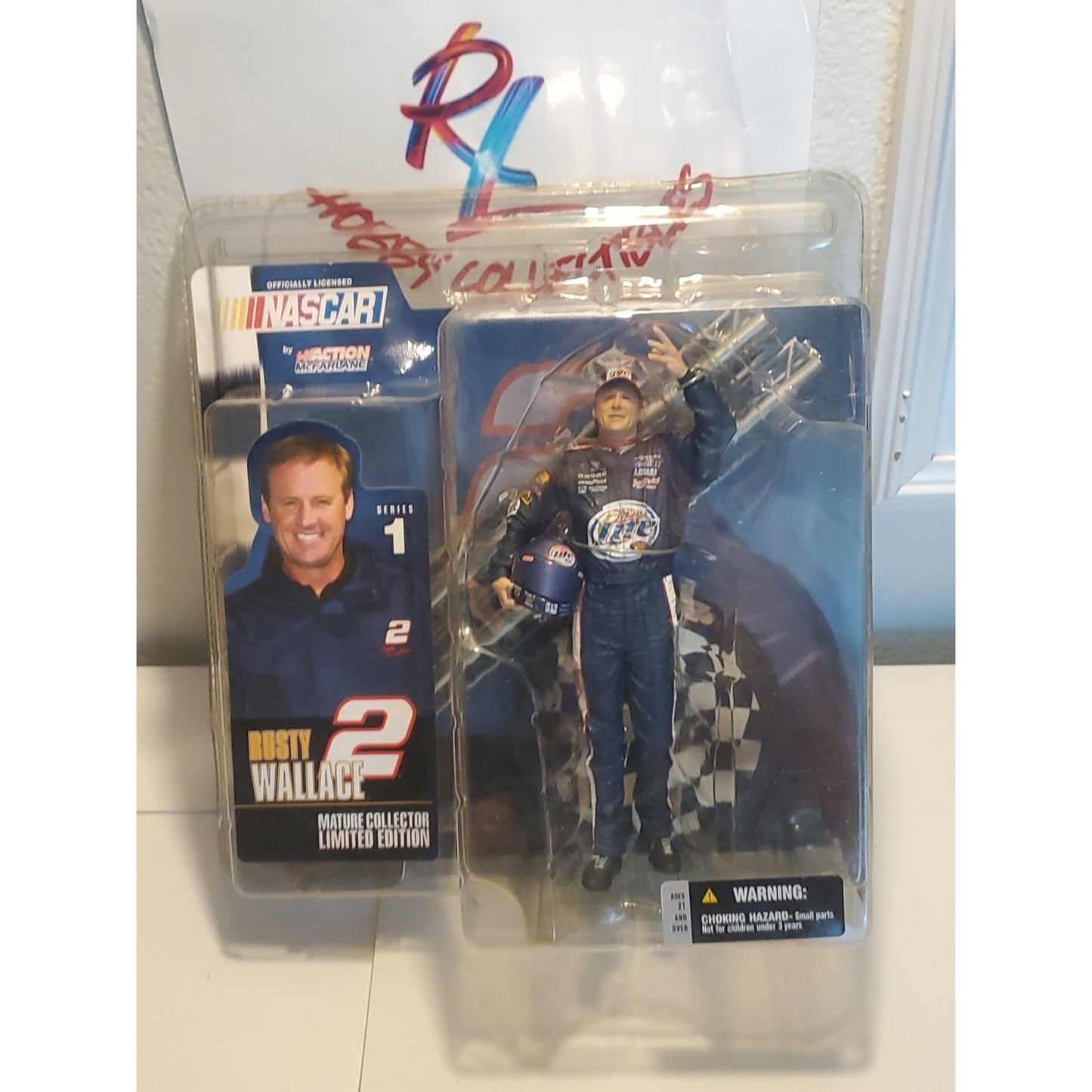 McFarlane NASCAR 1 RUSTY WALLACE #2 Series 1 RUSTY NASCAR UNIFORM 2003