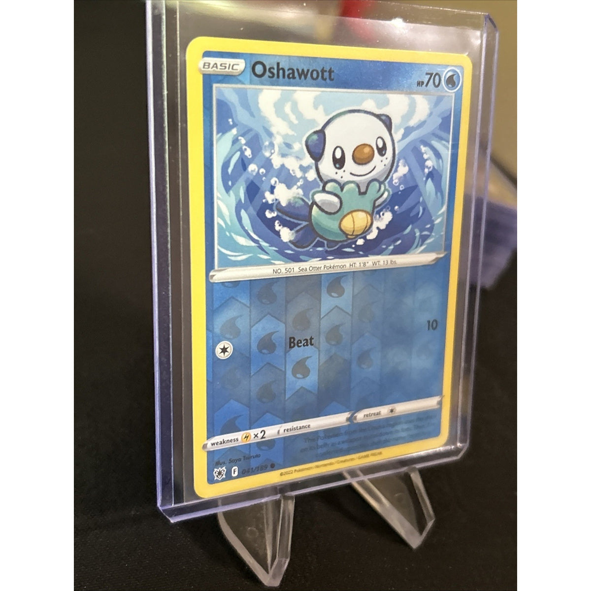 Pokemon TCG Astral Radiance Reverse Holo Oshawott 41/189 - Pack Fresh New