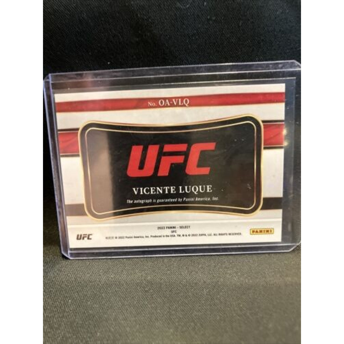 2022 Panini Select UFC Vicente Luque Silver Octagon Action Signatures - Pack New
