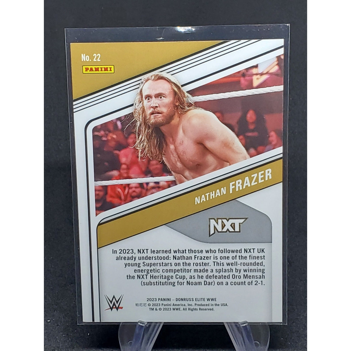 Nathan Frazee 2023 Panini Donruss Elite WWE Blue Checkerboard # /80