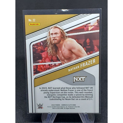 Nathan Frazee 2023 Panini Donruss Elite WWE Blue Checkerboard # /80