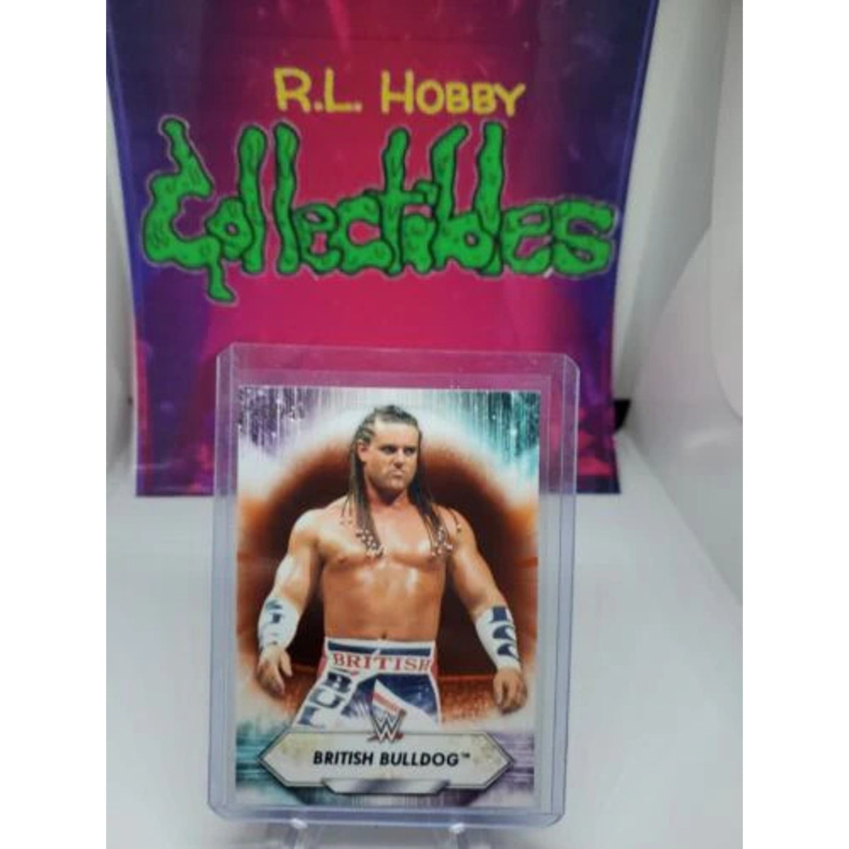 2021 WWE TOPPS #193 british bulldog light Orange parallel #/50
