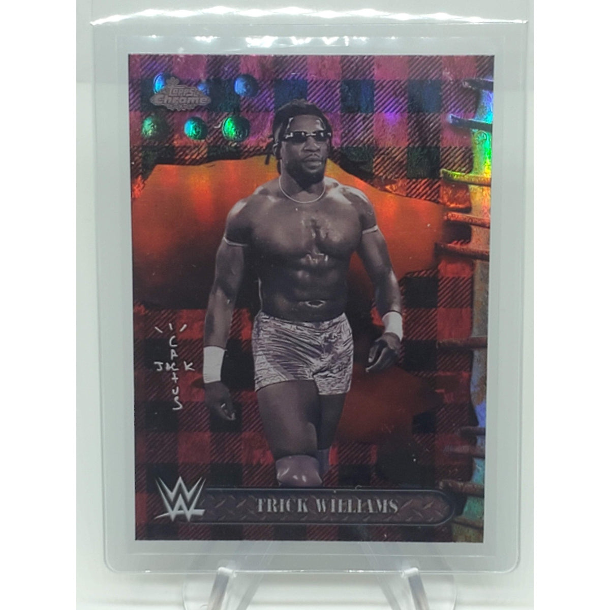 2025 Topps Chrome WWE X Cactus Jack - Trick Williams, Trick Williams #32 Red...