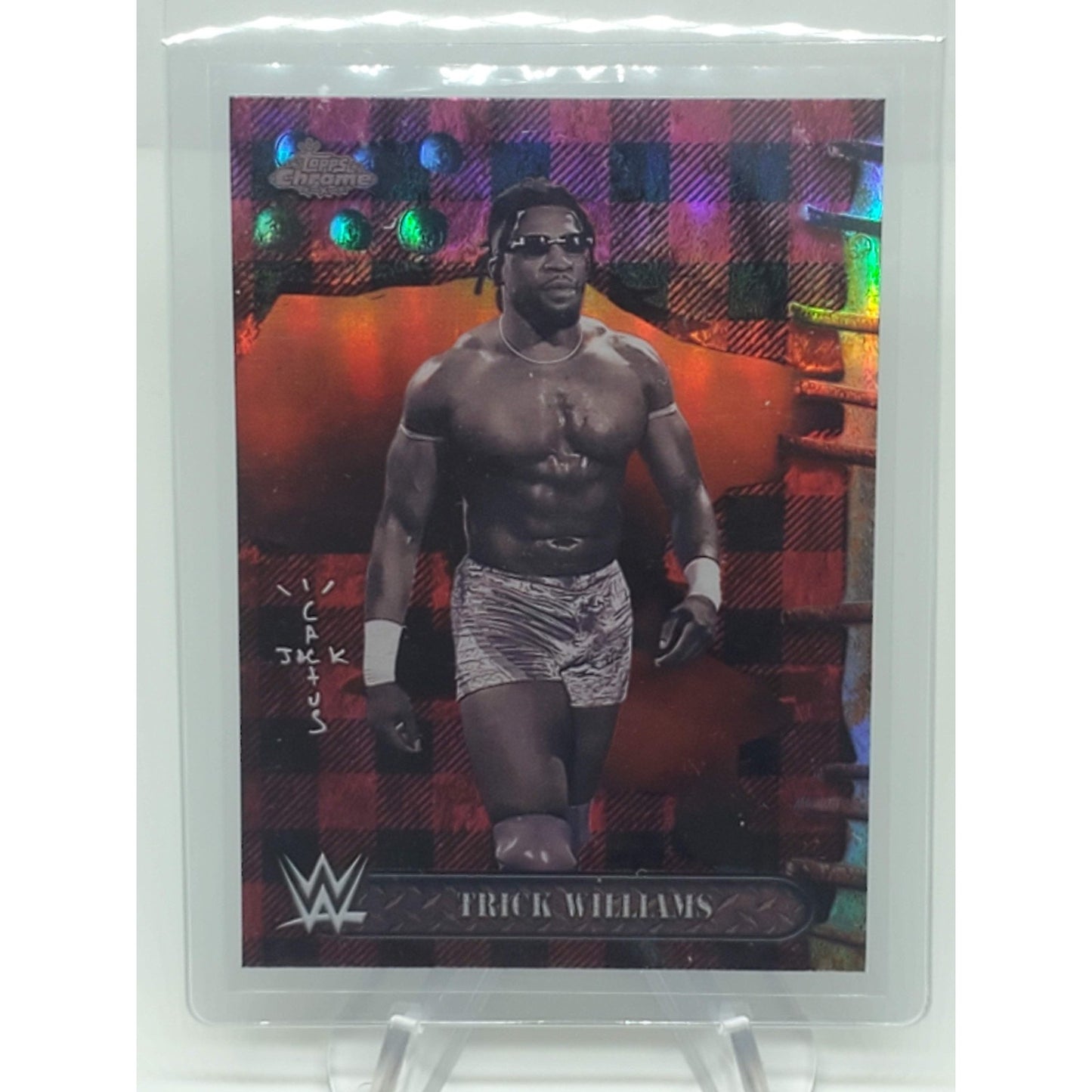 2025 Topps Chrome WWE X Cactus Jack - Trick Williams, Trick Williams #32 Red...