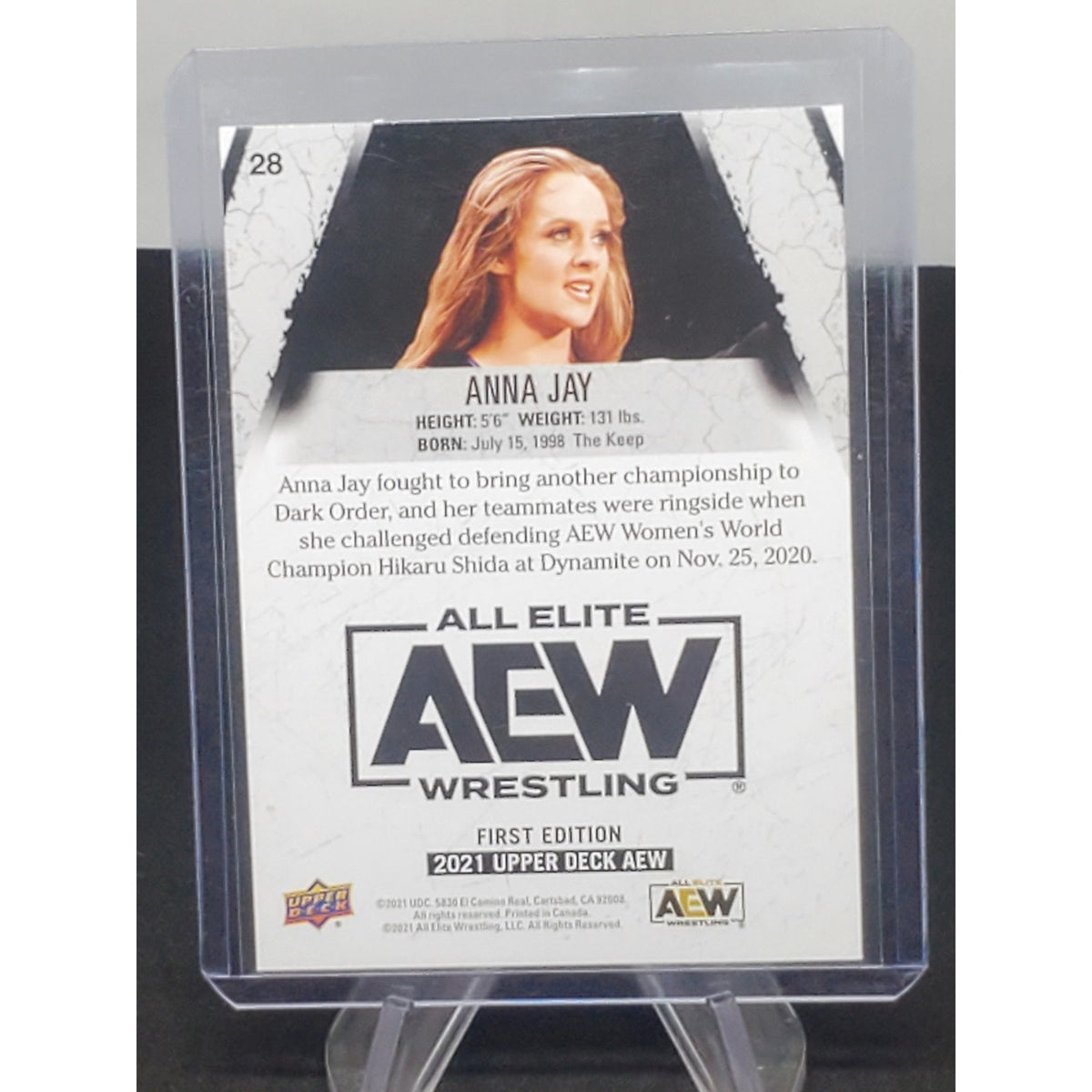2021 Upper Deck AEW All Elite Wrestling - base #28 Anna Jay (RC)
