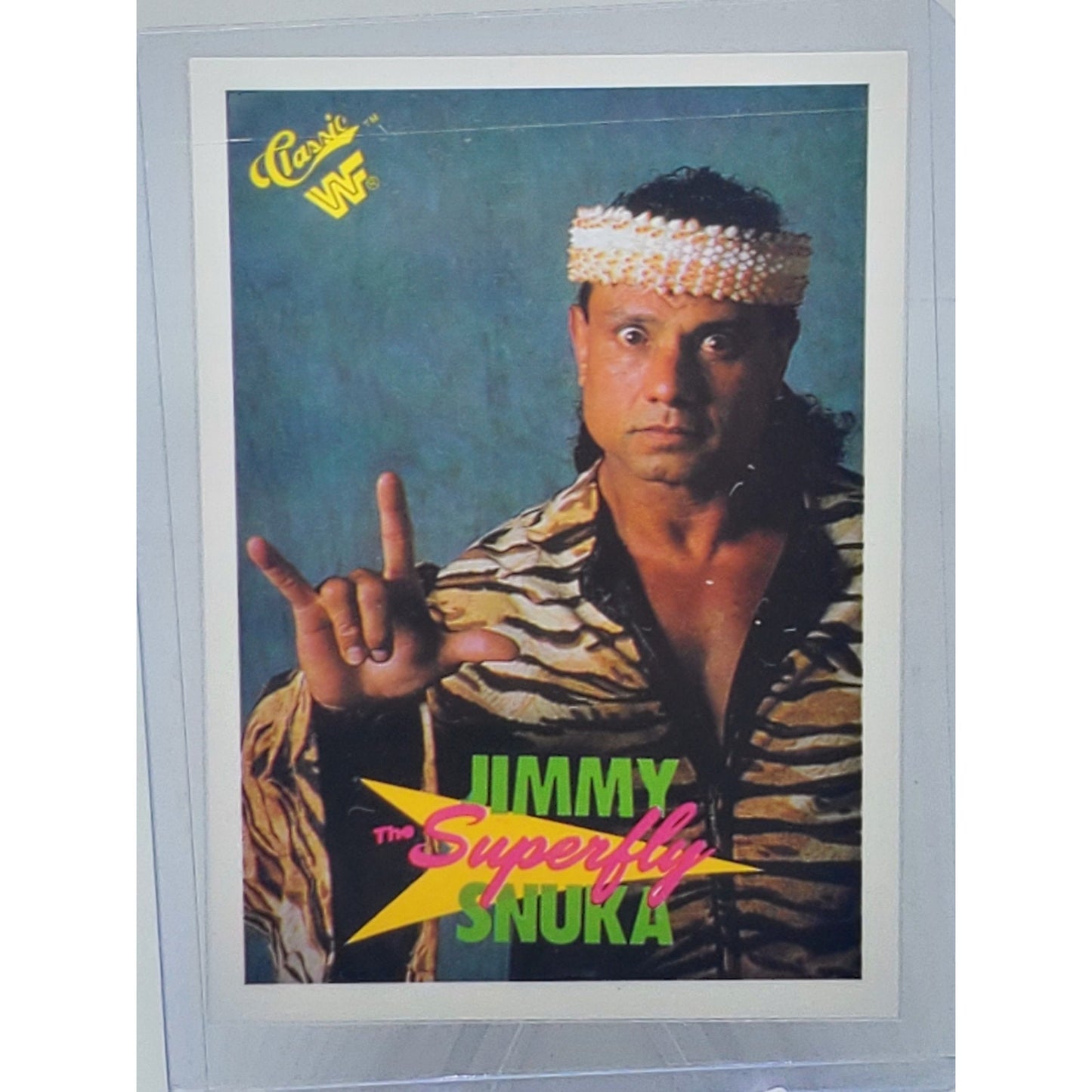 Jimmy Superfly Snuka WWF Wrestling 1990 Classic Card #69 WWE