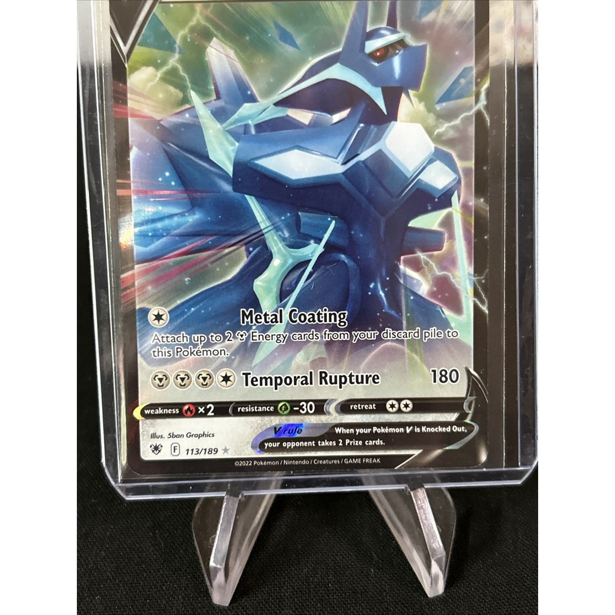 Pokemon Origin Forme Dialga V 113/189 Astral Radiance Sword & Shield ULTRA RARE