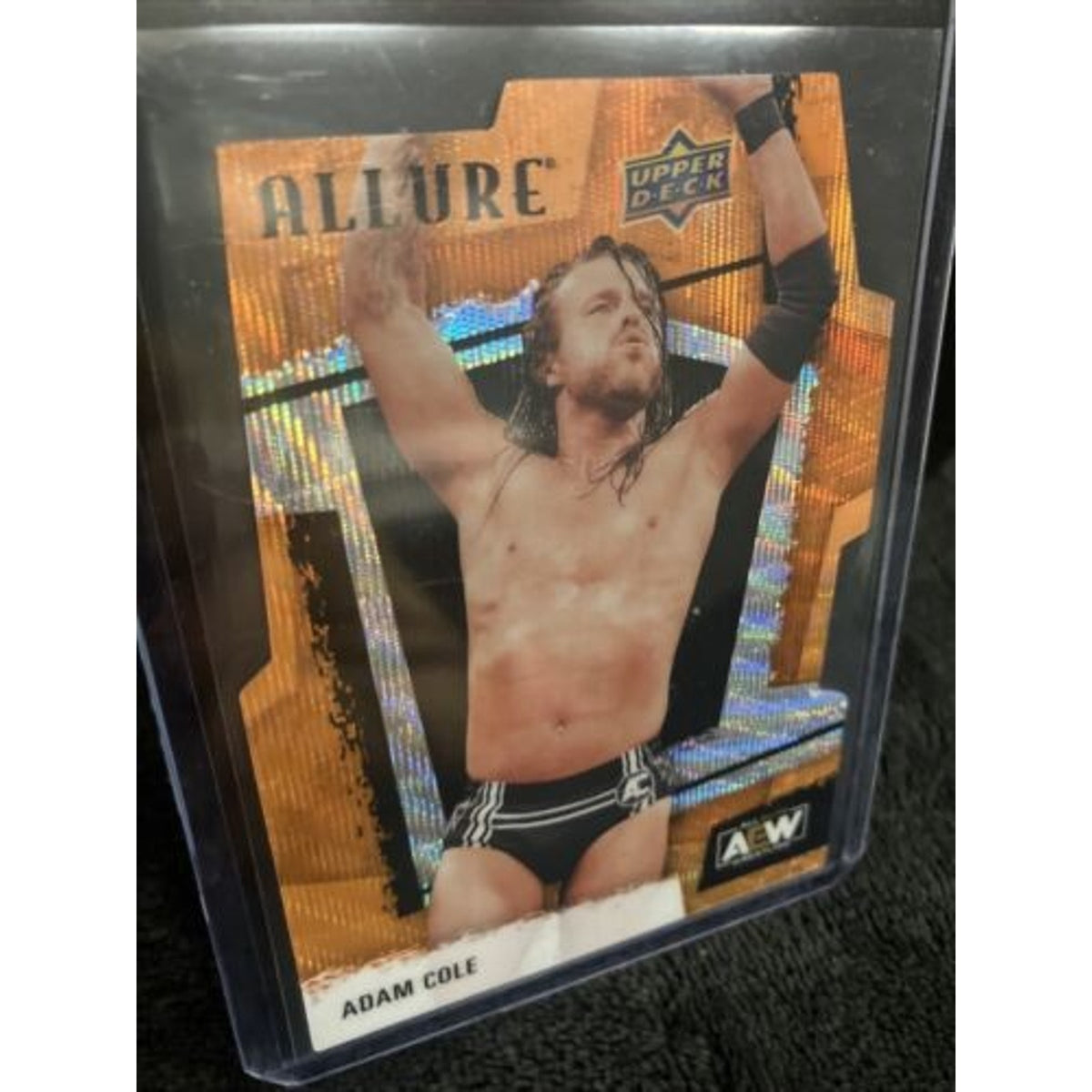 Adam Coke 2923 Upper Deck AEW Allure Orange Slice Die-Cut Insert #1 Pack Fresh