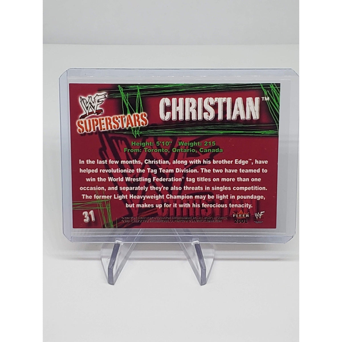 2001 Fleer WWF Wrestlemania - Christian #31 (RC)