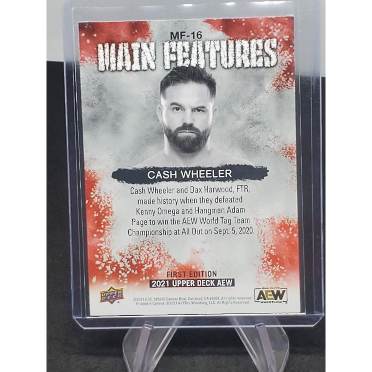 2021 Upper Deck AEW Main Features Insert #MF-16 Cash Wheeler Dash Wilder