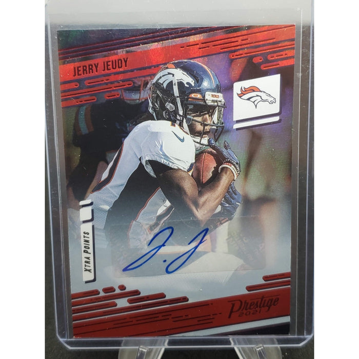 2021 Panini Prestige - Jerry Jeudy #39 Xtra Points Premium Red Signatures Auto