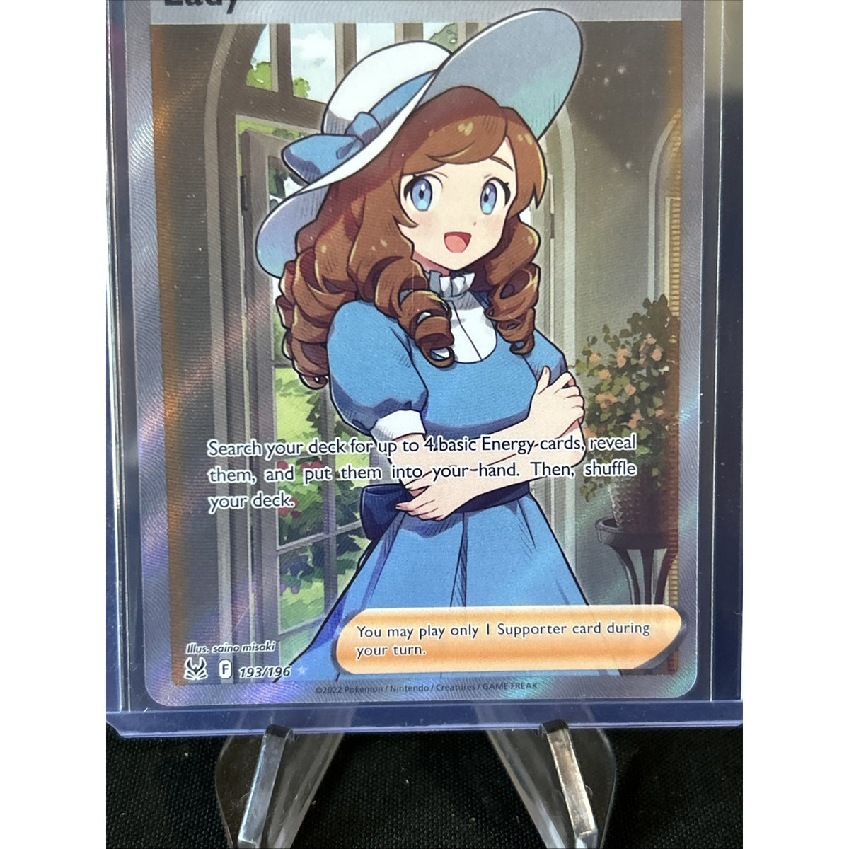 Lady Full Art Trainer Lost Origin 193/196 Pokemon TCG Card / Pack Fresh New