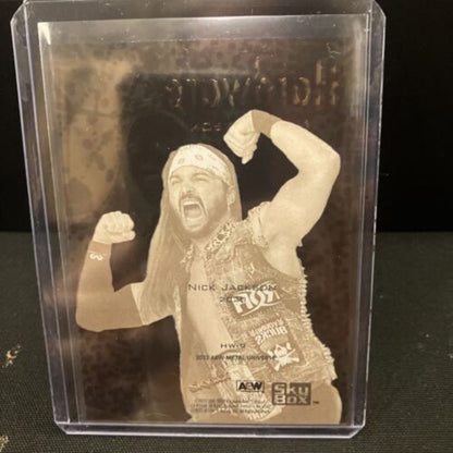 Hardware Insert 2022 AEW Metal Universe Nick Jackson Young Bucks HW-9 1:38 New