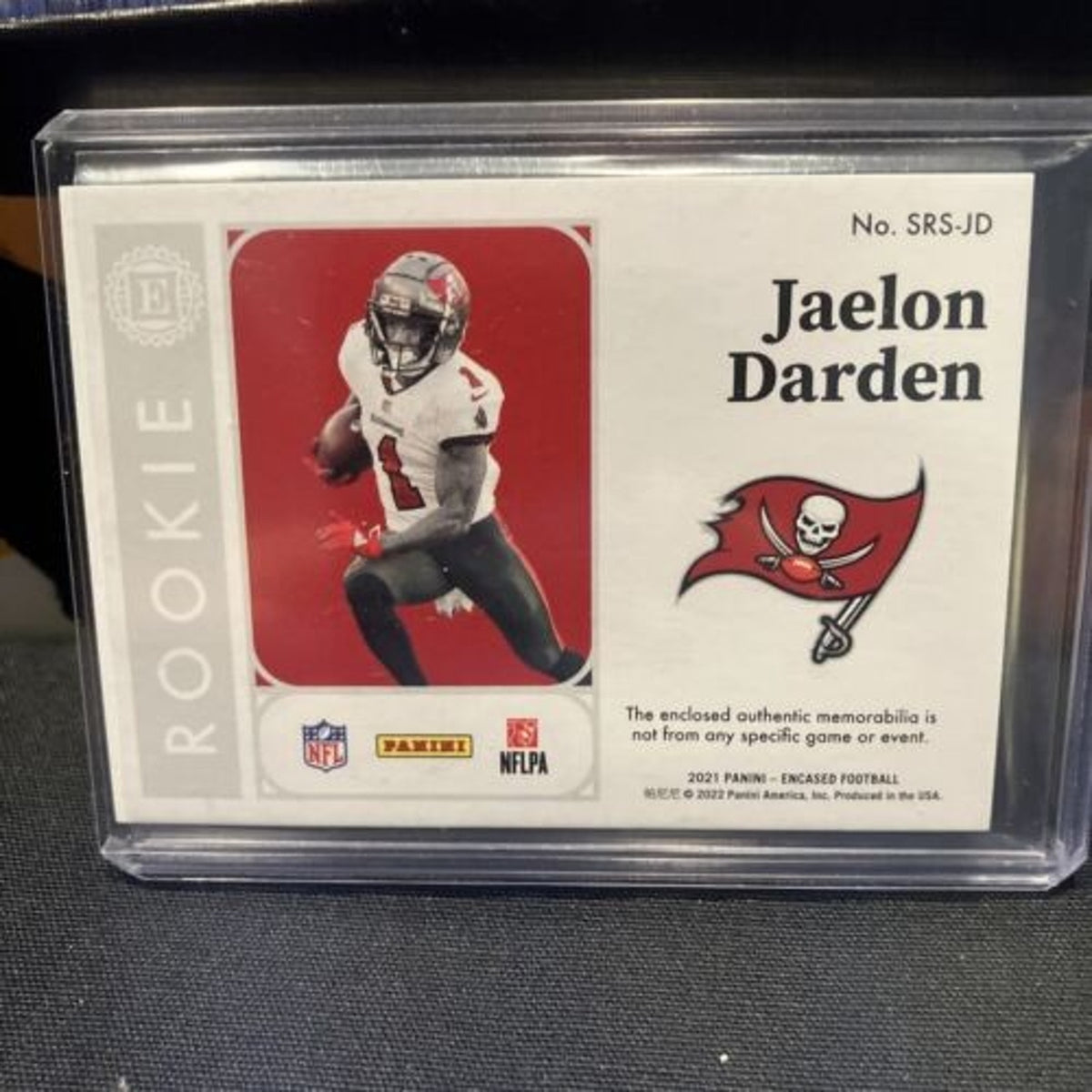 2021 Panini Encased Jaelon Darden Patch Swatch 13/35 - Pack Fresh New Rookie RC