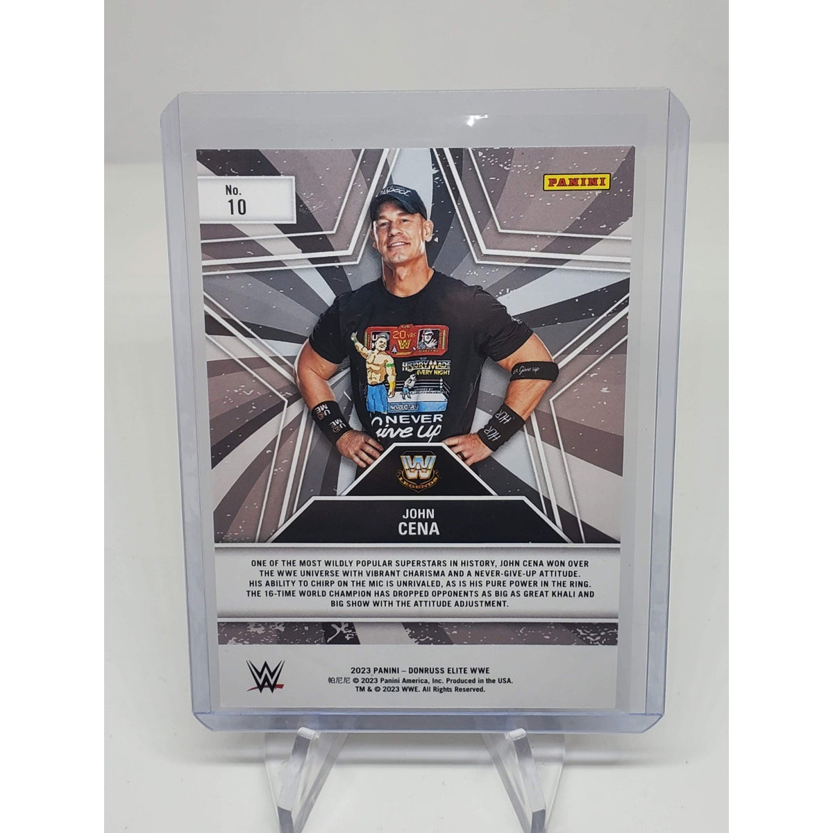 2023 Donruss Elite WWE Star Status Green #10 John Cena