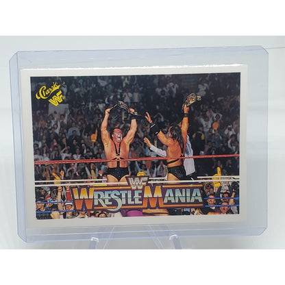 1990 Classic WWF - The History of Wrestlemania #140 AX & SMASH DEMOLITION