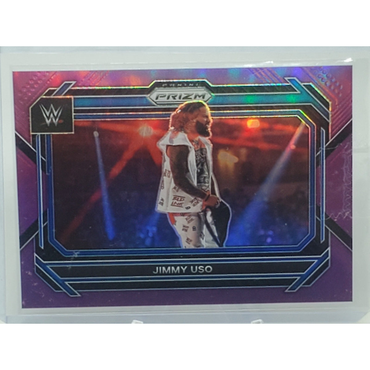 2023 Panini Prizm WWE - Jimmy Uso #24 Purple Prizm 36/149