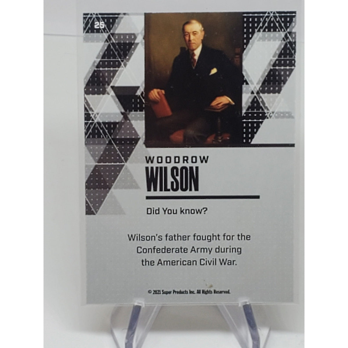 WOODROW WILSON 2021 SUPER PRODUCTS GOLD CHROMIUM #25