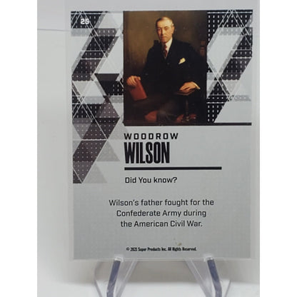 WOODROW WILSON 2021 SUPER PRODUCTS GOLD CHROMIUM #25