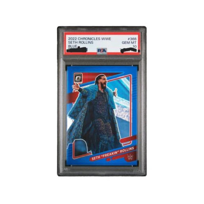 PSA 10 POP 1 Optic Blue /99 WWE SETH FREAKIN ROLLINS 2022 Panini Chronicles