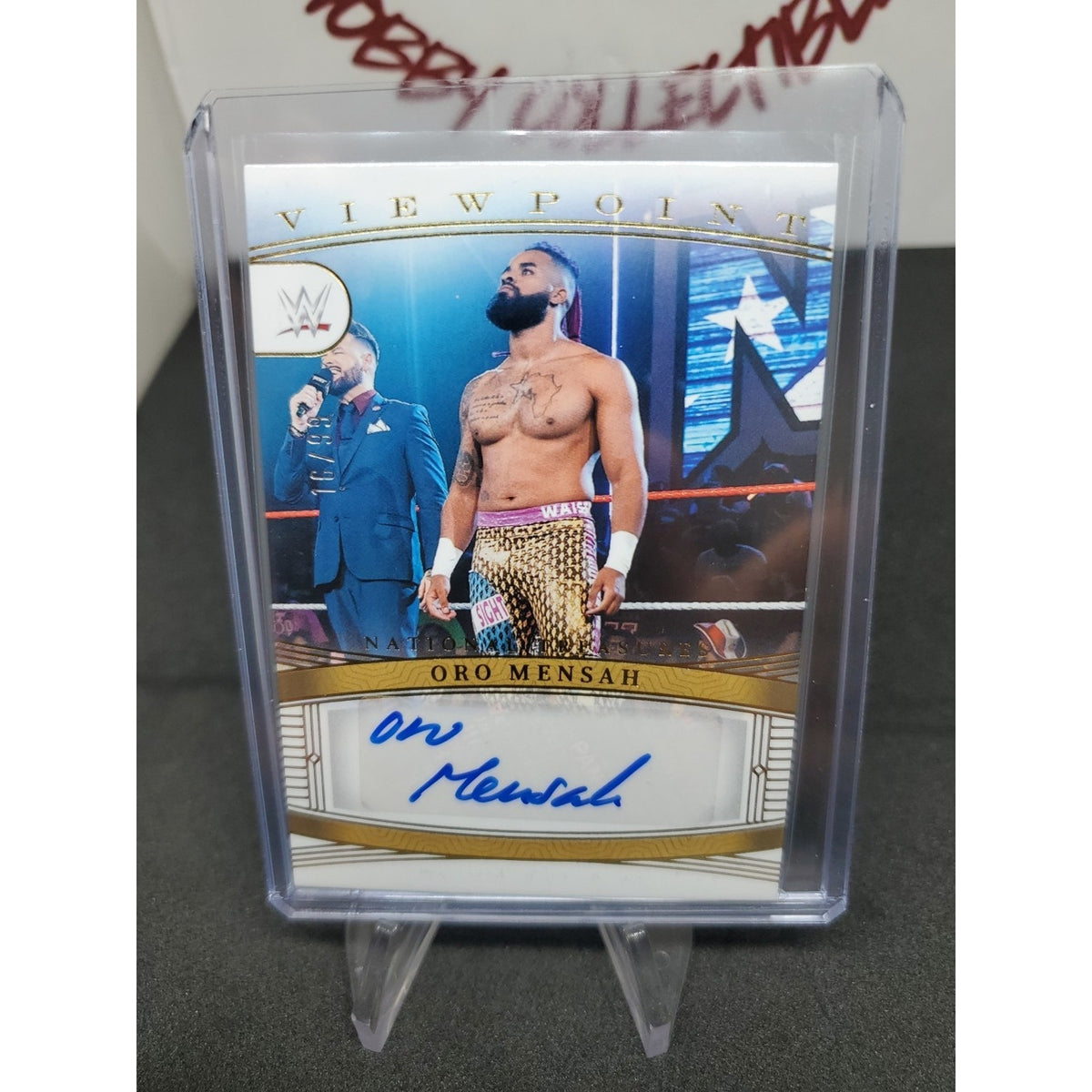 2024 Panini National Treasures WWE - ViewPoint Signatures Oro Mensah #VS-ORM /99