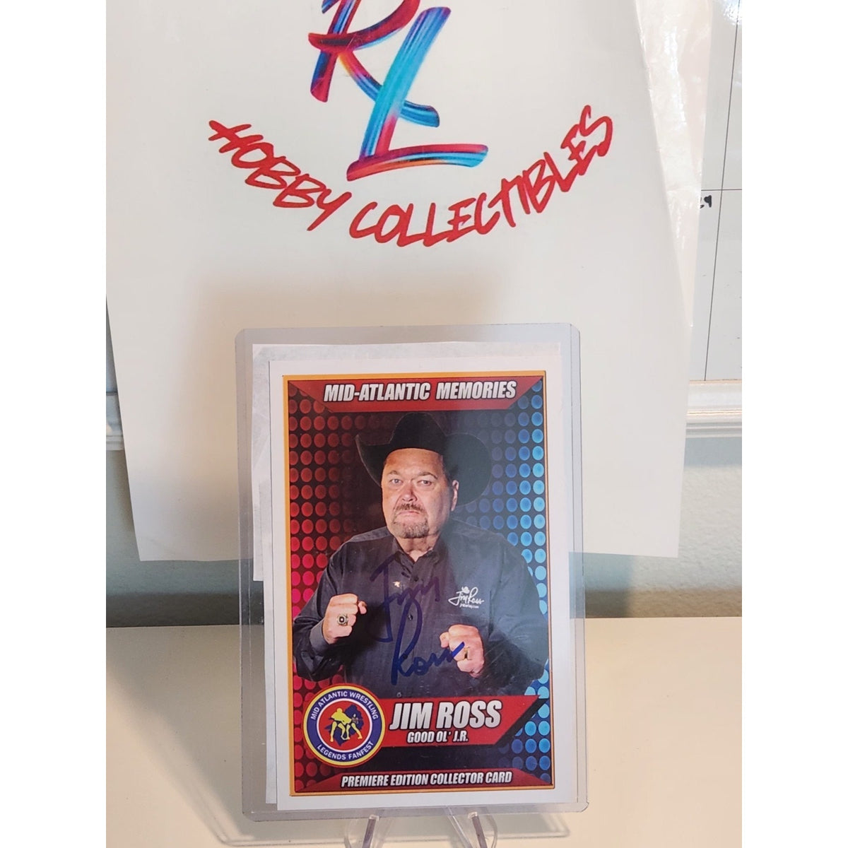 AEW Jim Ross Good Ole Jr Wrestling Autographed Promo Photo Signed 4 x 6 WWF WWE