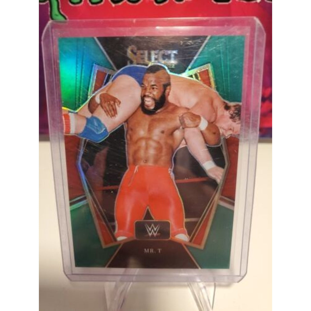 2022 Panini Select WWE Premiere Level Green Prizm #196 Mr. T Numbered # (02/05)