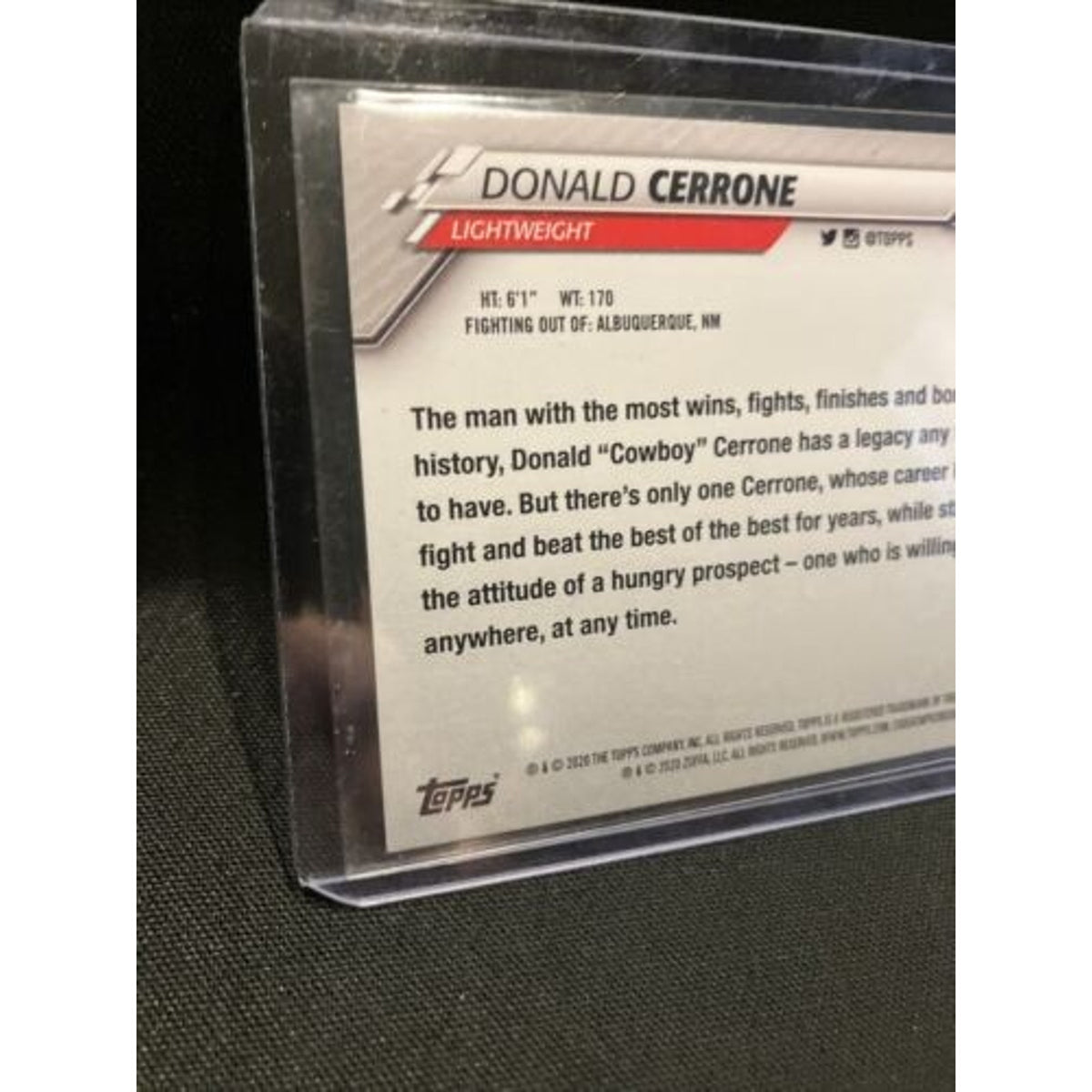 Donald Cerrone Independence Day Number 21/76 - Mint Pack Fresh - Legend