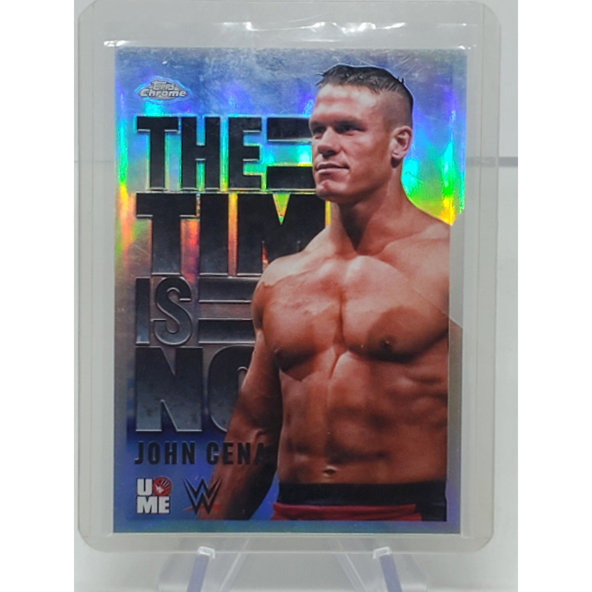 John Cena 2025 Topps Chrome WWE The Time Is Now Insert #TIN-1