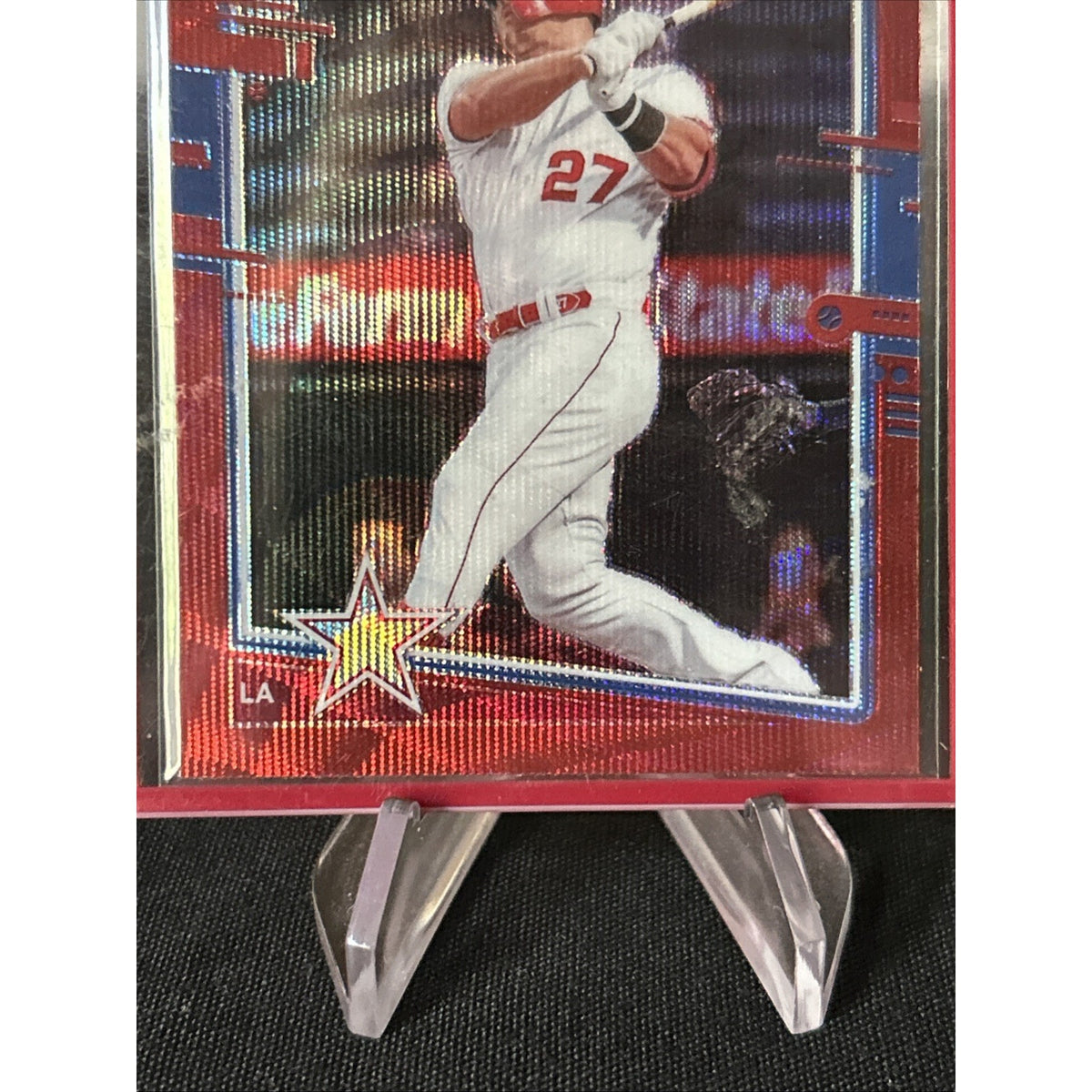 2020 Panini Donruss Optic Mike Trout All-Stars Red Wave Prizm - Pack Fresh New