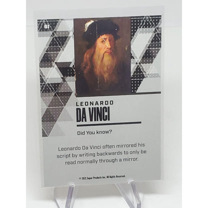 2021 Pieces Of The Past Gold #61 Leonardo Da Vinci 5a