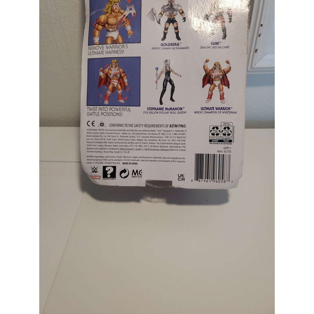 Masters of the WWE Universe Ultimate Warrior Action Figure Mattel MOTU New!