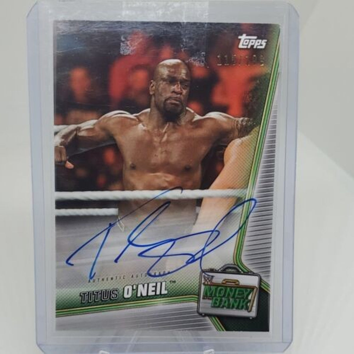 2019 Topps WWE Money In The Bank Auto Autograph #D /199 TITUS O'NEAL