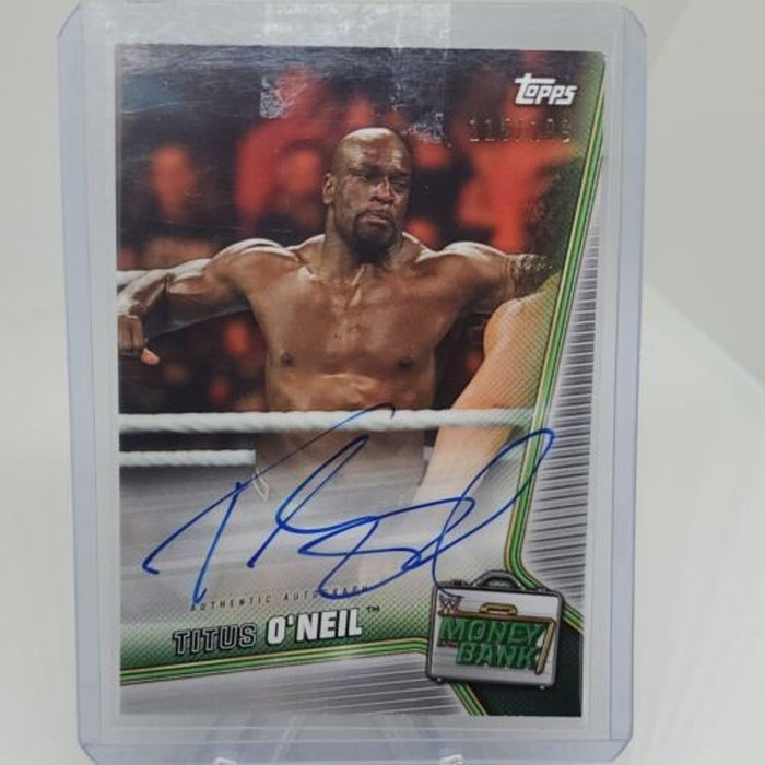 2019 Topps WWE Money In The Bank Auto Autograph #D /199 TITUS O'NEAL