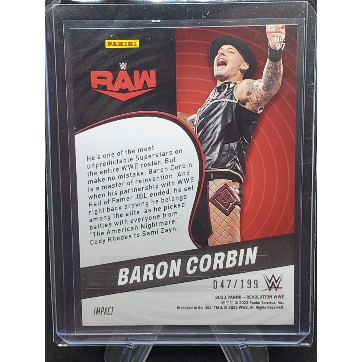 2023 Panini Revolution WWE - Baron Corbin #97 Impact /199