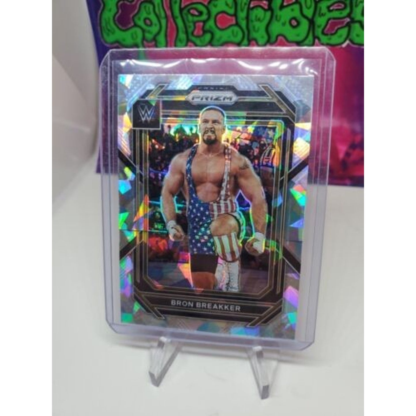 Bron Breakker 2023 Panini Prizm Cracked Ice WWE #161 NXT Holo Card Insert