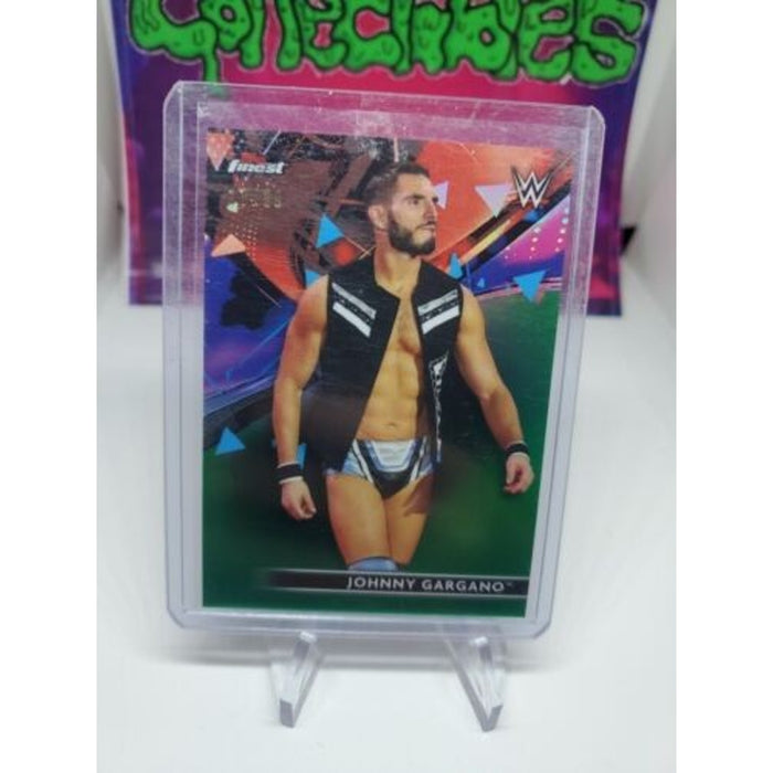 Johnny Gargano 2021 Topps Finest WWE Green Refractor #/99 Sp